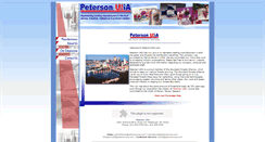 Desktop Screenshot of petersonusa.com